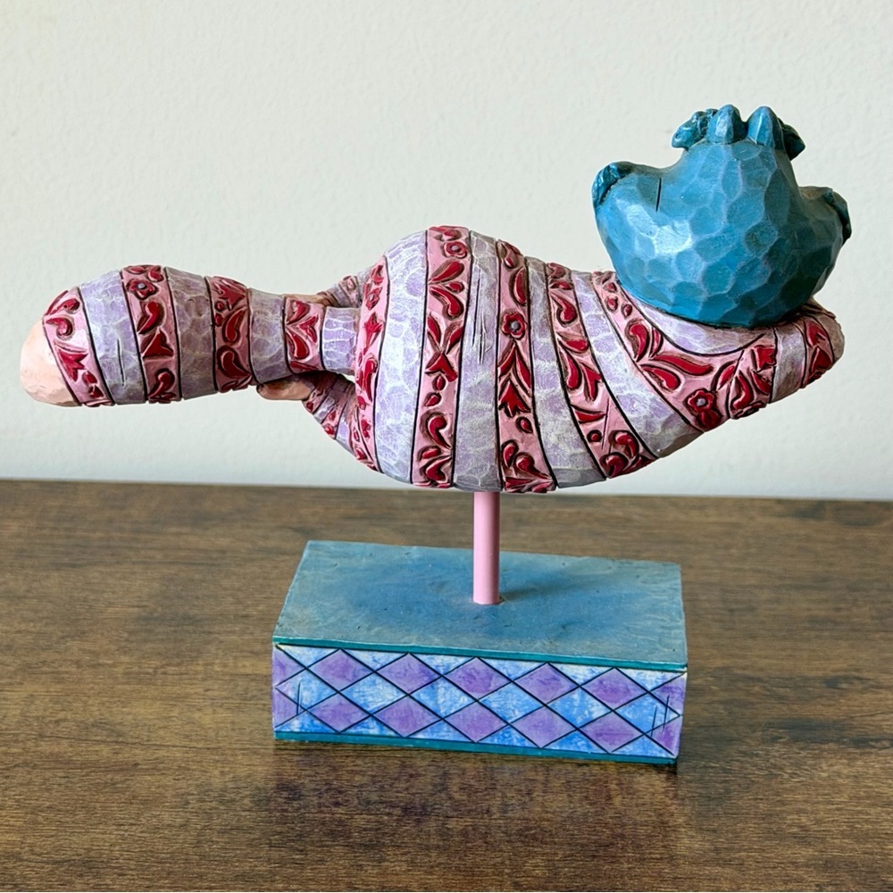 Jim Shore Grinning Cheshire Cat Disney Traditions  Enesco Alice in Wonderland - Picture 3 of 5